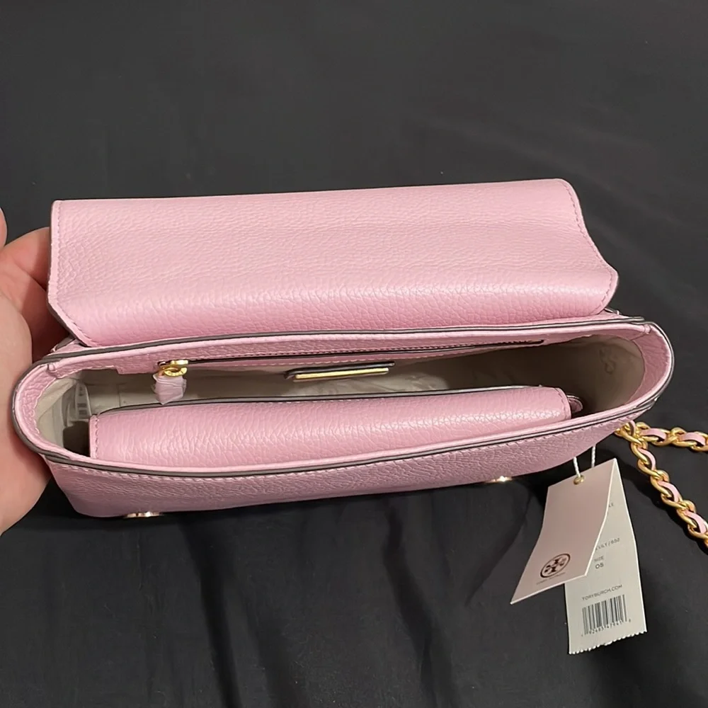 Tory Burch Britten Adjustable Shoulder Bag Set-Wallet—Surprise Lily/652 - Picture 16 of 16